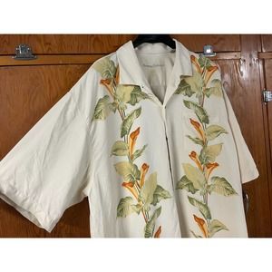 Vintage 100% Silk Tommy Bahama Men’s Hawaiian Shirt Size XLX‎